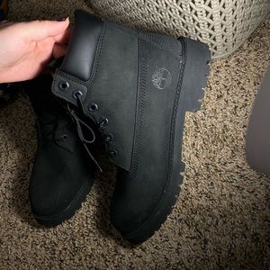 brand new black timberland boots